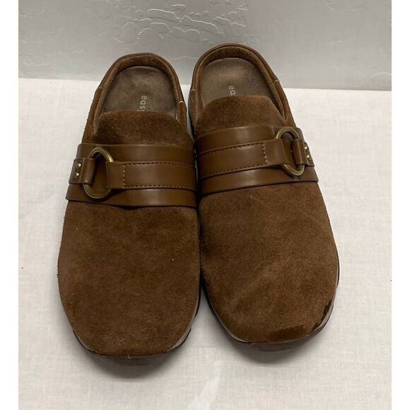 Easy Spirit Eleena‎ Clogs Size 7.5 Wide Medium Brown Suede - Picture 1 of 6